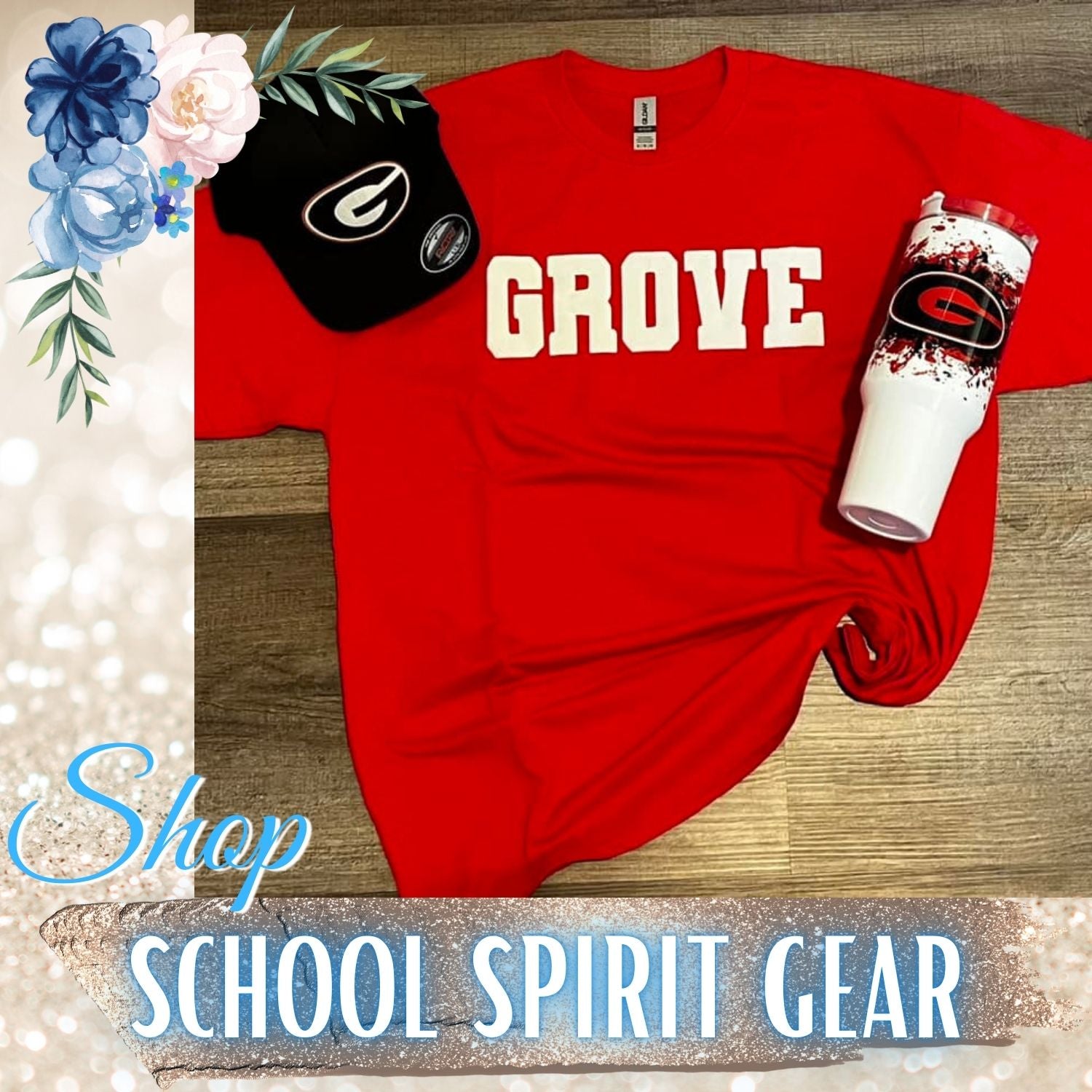 School Spirit Gear Blue Lace Boutique