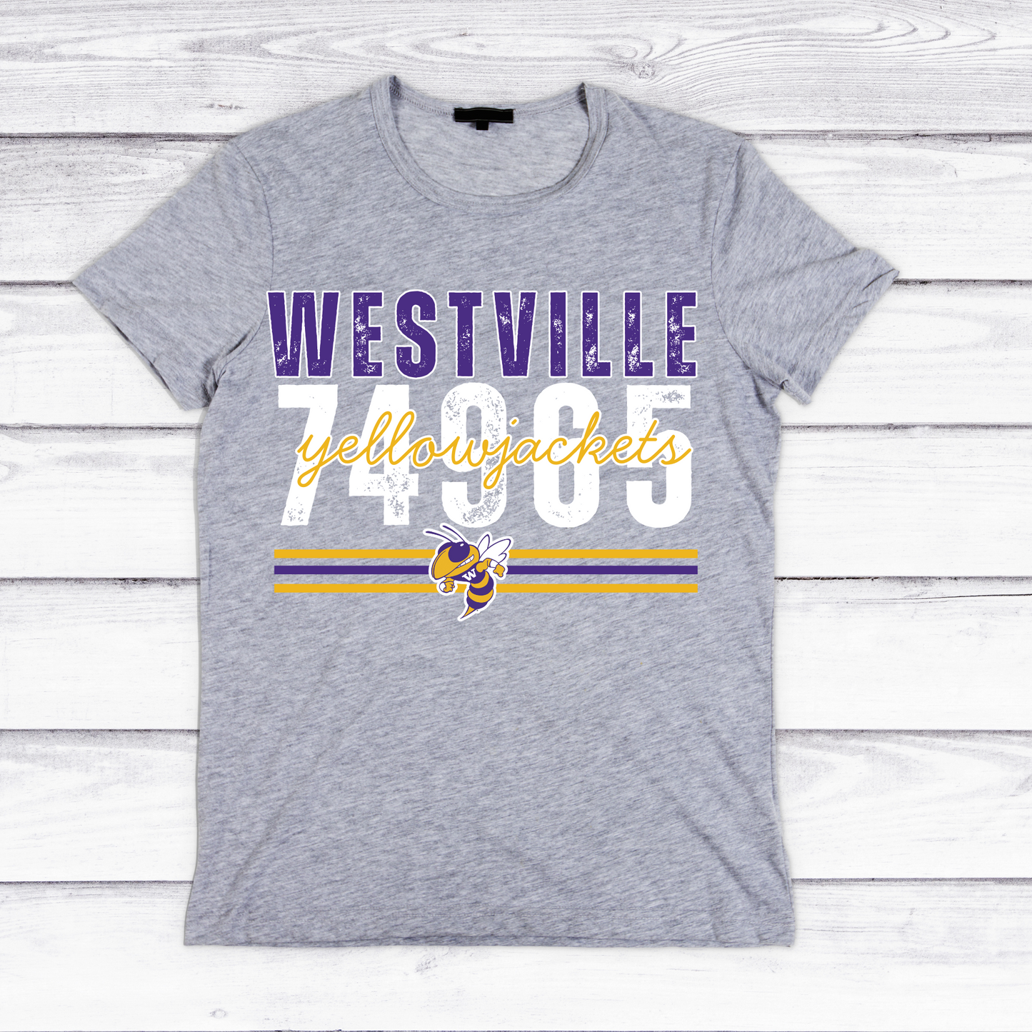 School Zip Code Team Tee