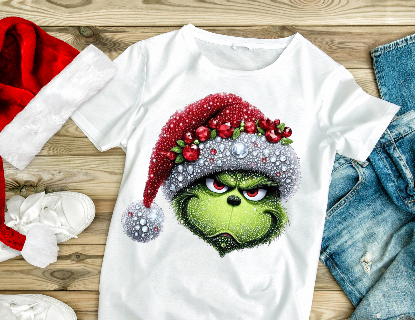 Rhinestone Grinch- Kid