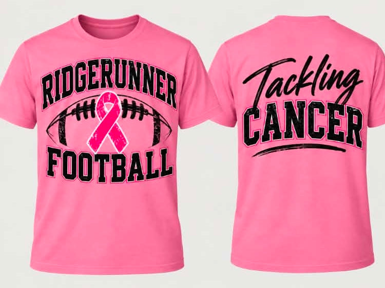 Football Tee 1st Grade Pink Out