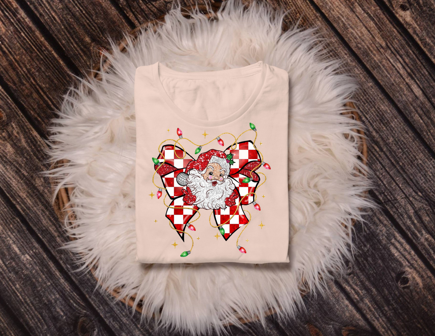 Santa Bow- Kids