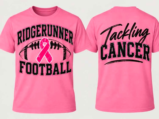 Football Tee 1st Grade Pink Out