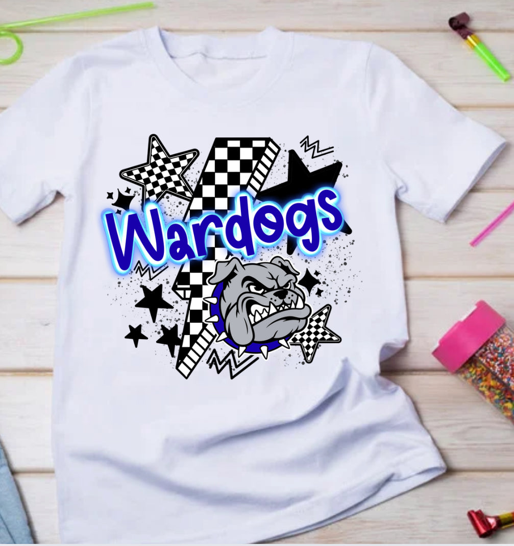 Retro Mascot Checkered