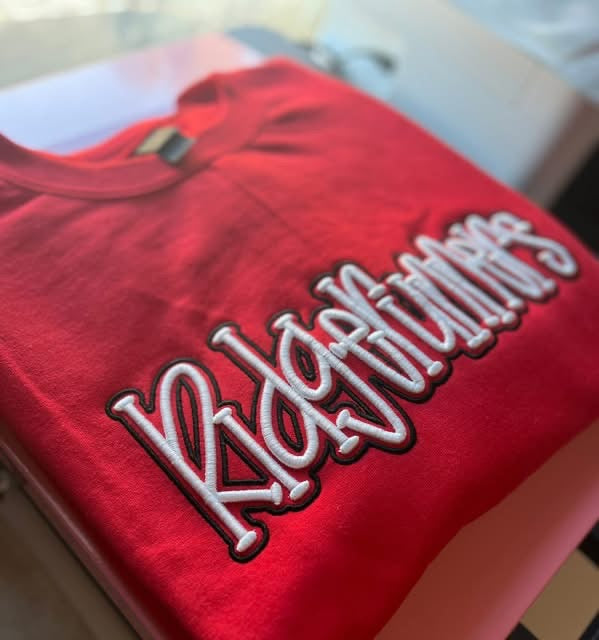 3D Embroidery School Spirit Sweatshirt