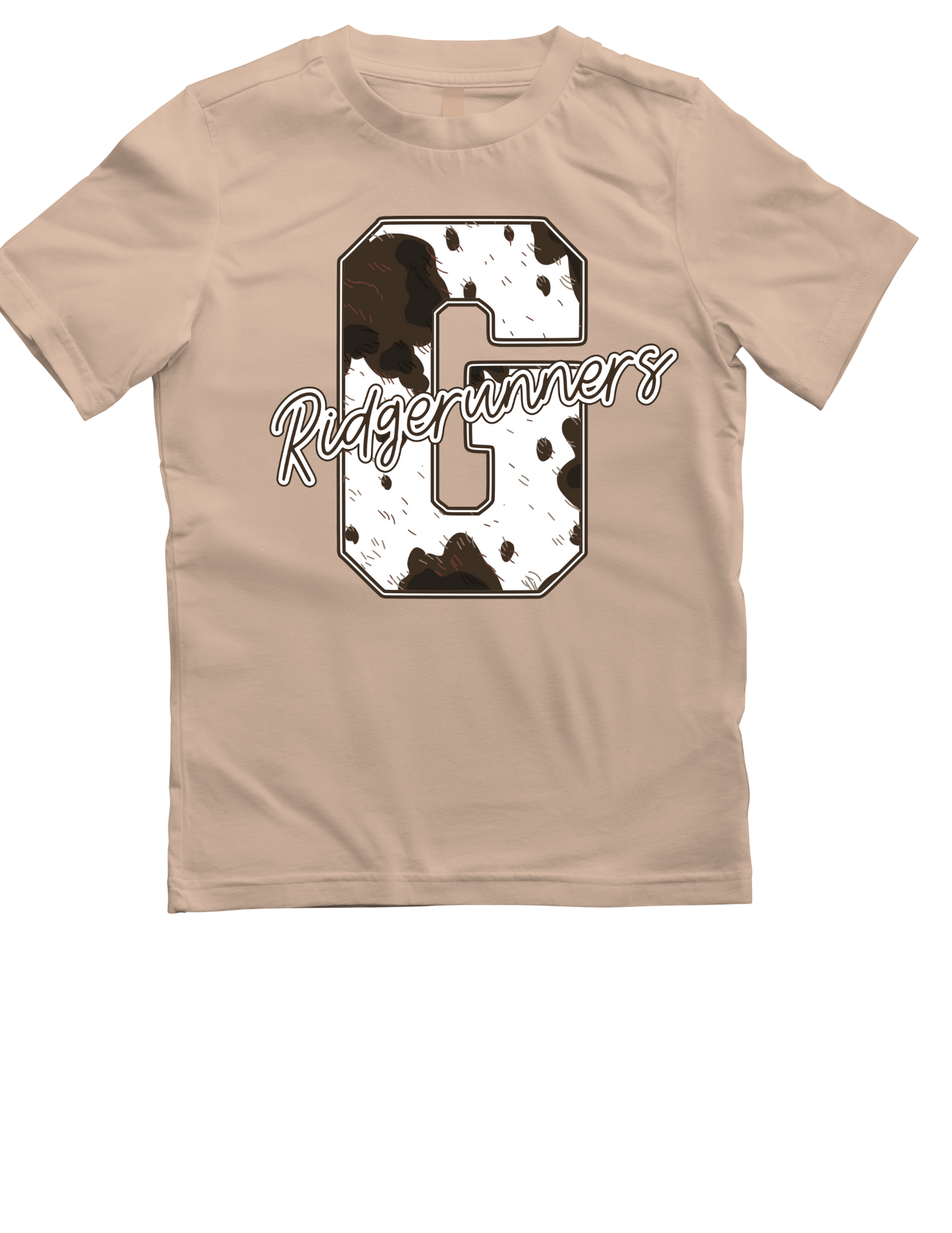 G Cow Print Short Sleeve