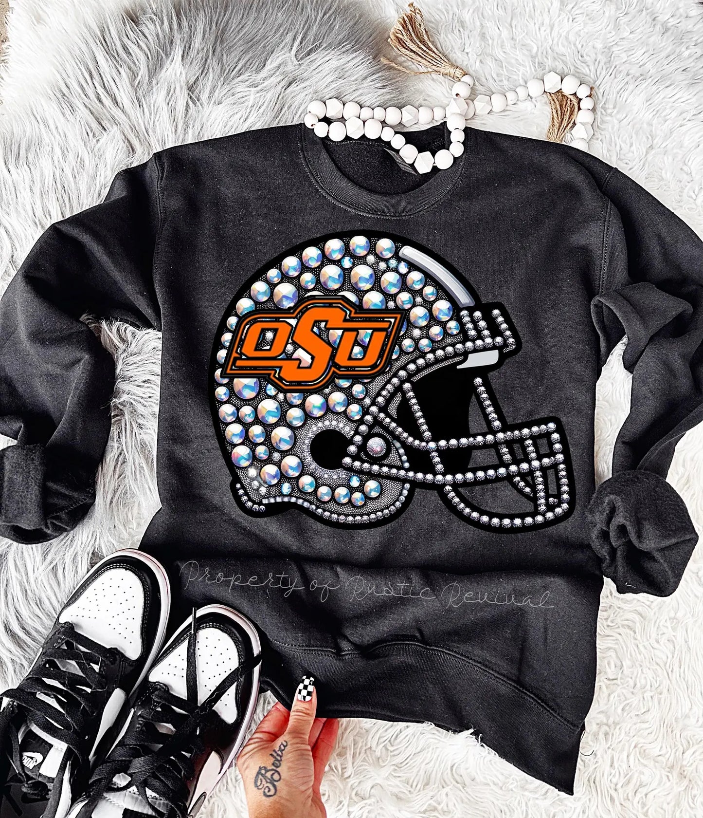 OSU Rhinestone Helmet