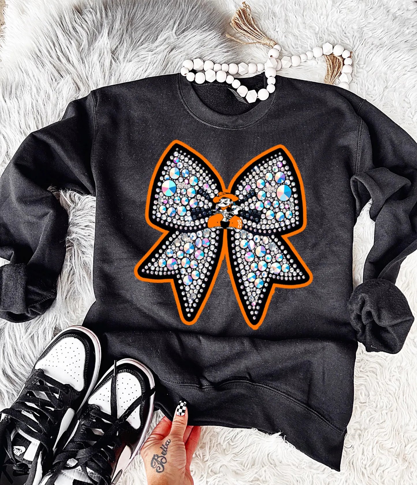 OSU Rhinestone Bow