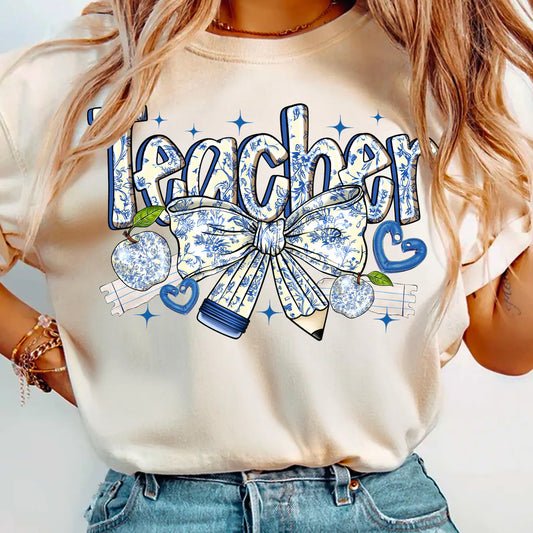 Teacher Chinoiserie Coquette Bow