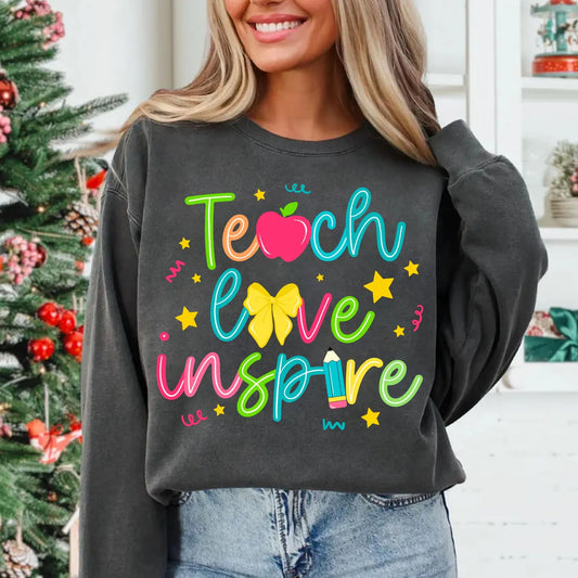 Teach Love Inspire- Neon